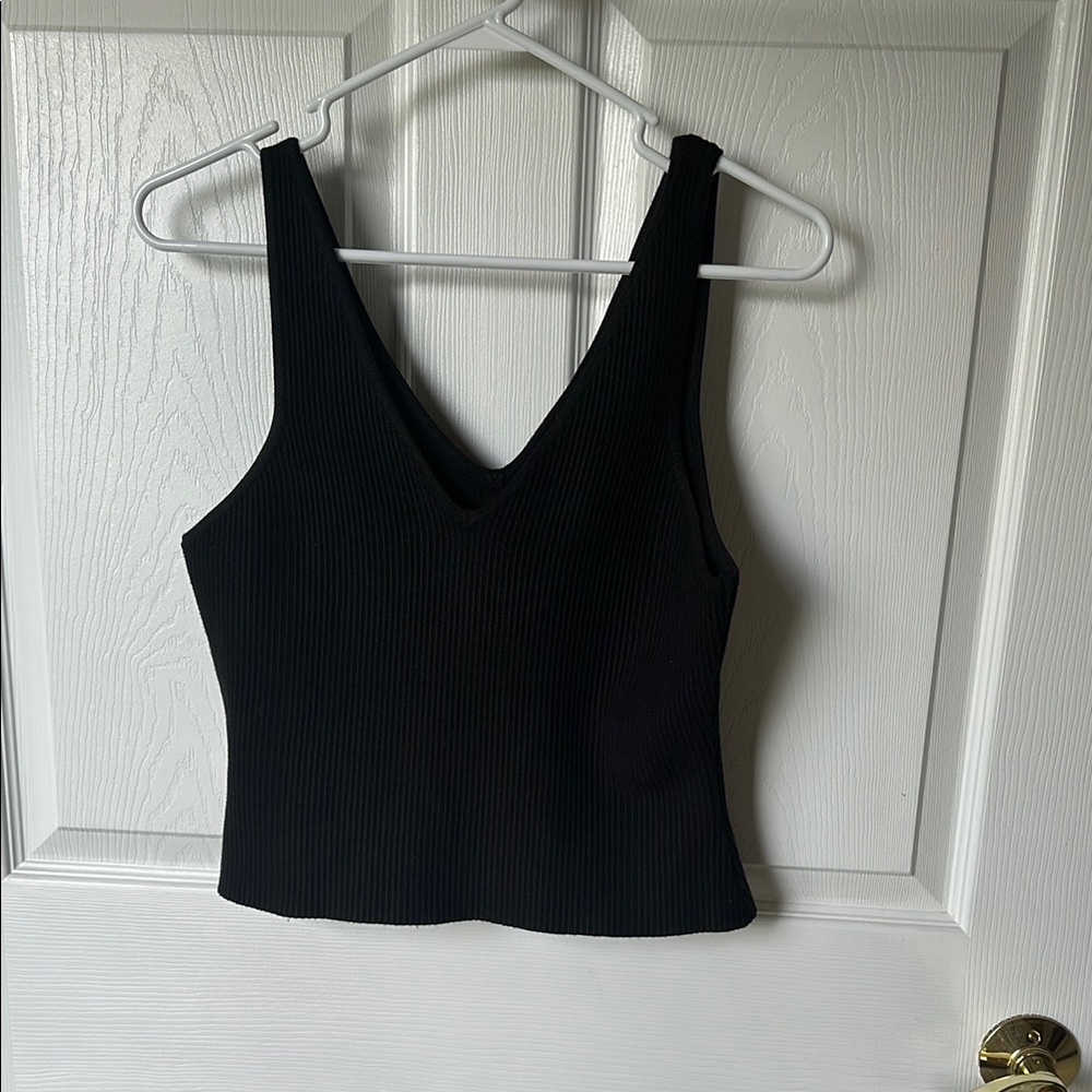 House of Harlow 1960 Black Fitted Sleeveless Tank Top
